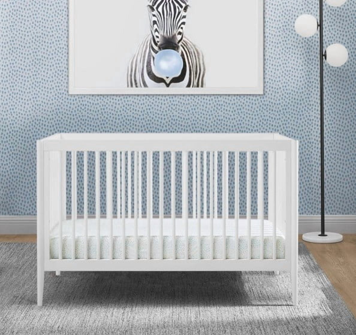 Delta Children Casey 6-in-1 Convertible Baby Crib, Bianca White