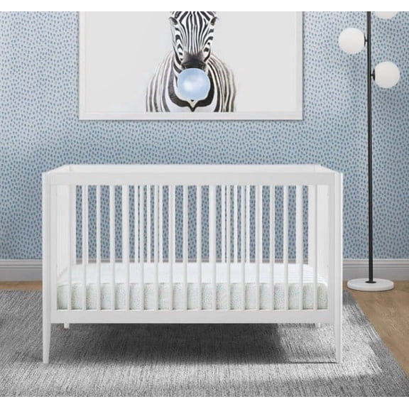 Delta Children Casey 6-in-1 Convertible Baby Crib, Bianca White
