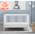 thumbnail interactive-video image 1 of Delta Children Casey 6-in-1 Convertible Baby Crib, Bianca White, 1 of 16
