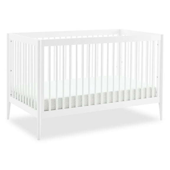 Delta Children Casey 6-in-1 Convertible Baby Crib, Bianca White