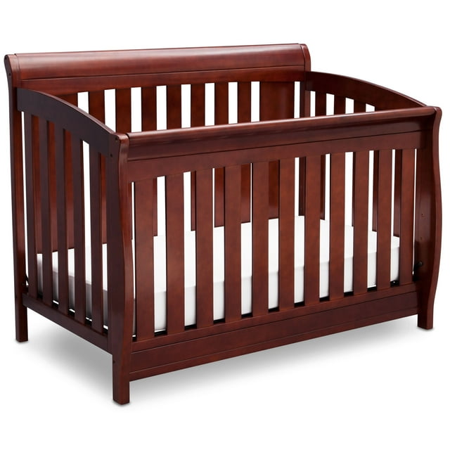 Delta Children Charlotte 4in1 Convertible Crib, Black Cherry Espresso