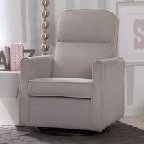 Delta Children Clair Slim Nursery Glider Swivel Rocker Chair, Dove Gray