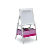 Delta Children Classic Kids Whiteboard/Dry Erase Easel with Storage, Bianca White
