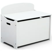 Delta Children Classic Wood Toy Box, Bianca White
