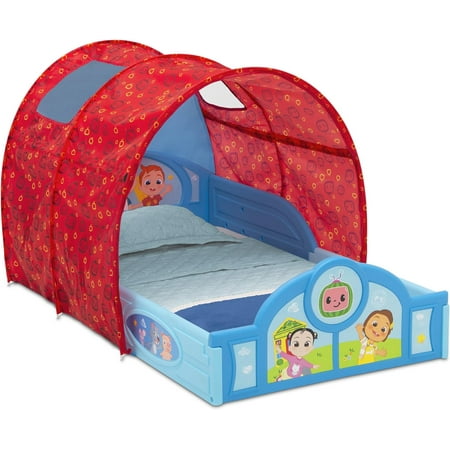 Delta Children CoComelon Sleep and Play Toddler Bed with Tent
