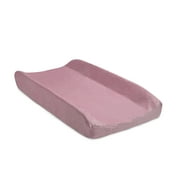 Delta Children Contoured Changing Pad with Plush Cover, Pink