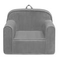 thumbnail image 1 of Delta Children Cozee Chair for Kids for Ages 18 Months and Up, Grey Mink Velvet, 1 of 8