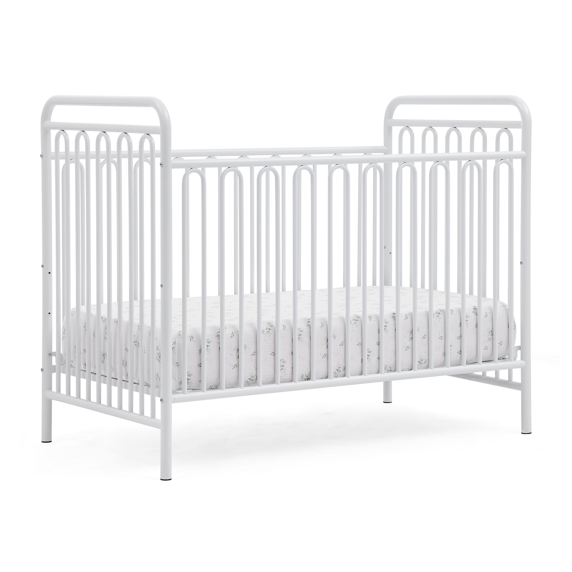 Delta Children Darcy 4-in-1 Metal Convertible Crib, White