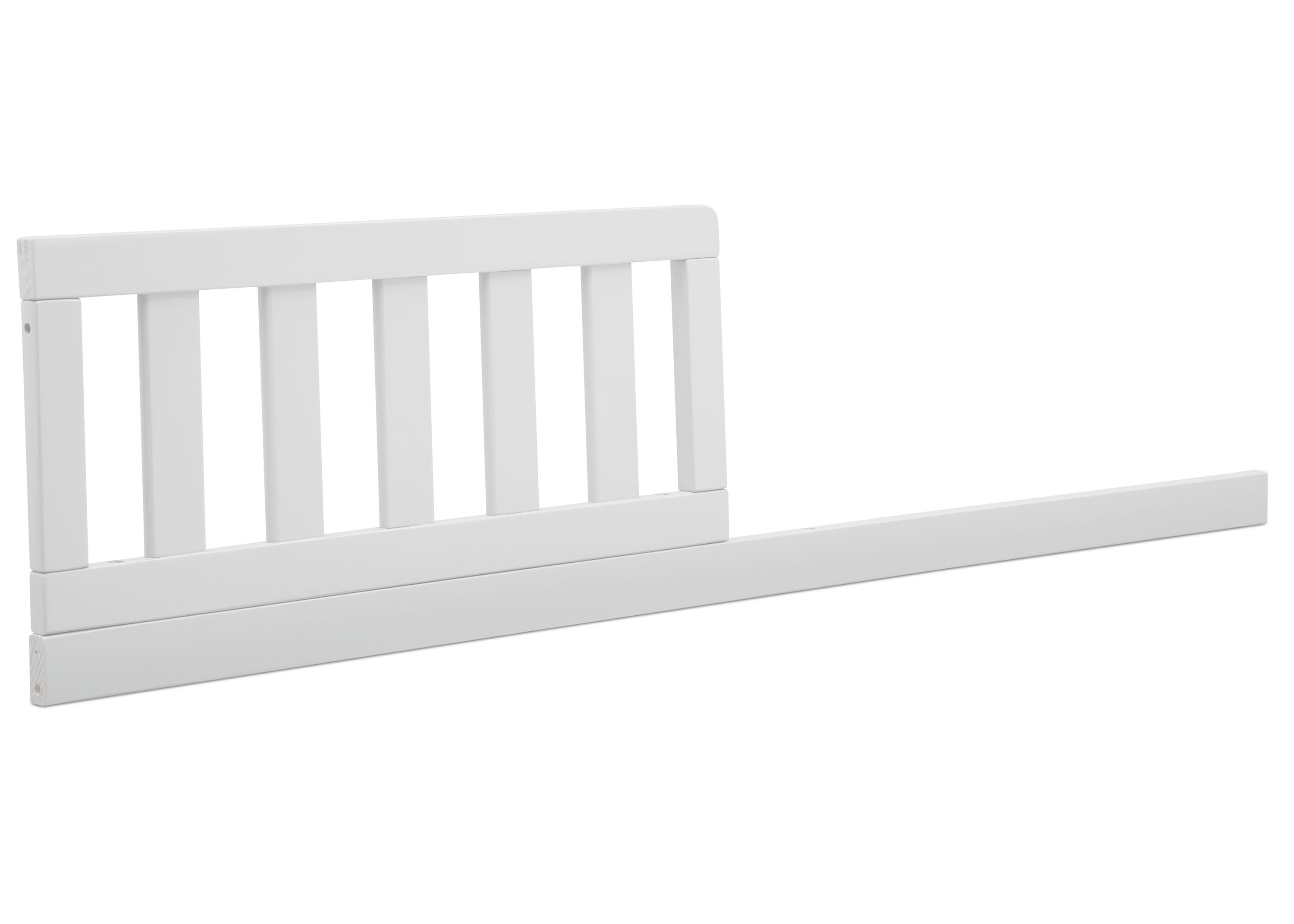 Delta Children Daybed/Toddler Convertible Wood Safety Rail for Twin Bed, 36" x 19", Bianca White