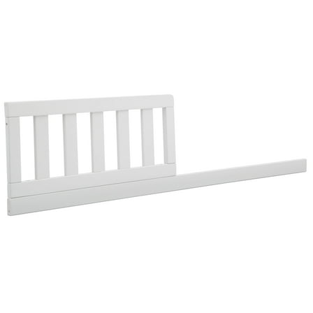 Delta Children Daybed/Toddler Convertible Wood Safety Rail for Twin Bed, 36" x 19", Bianca White