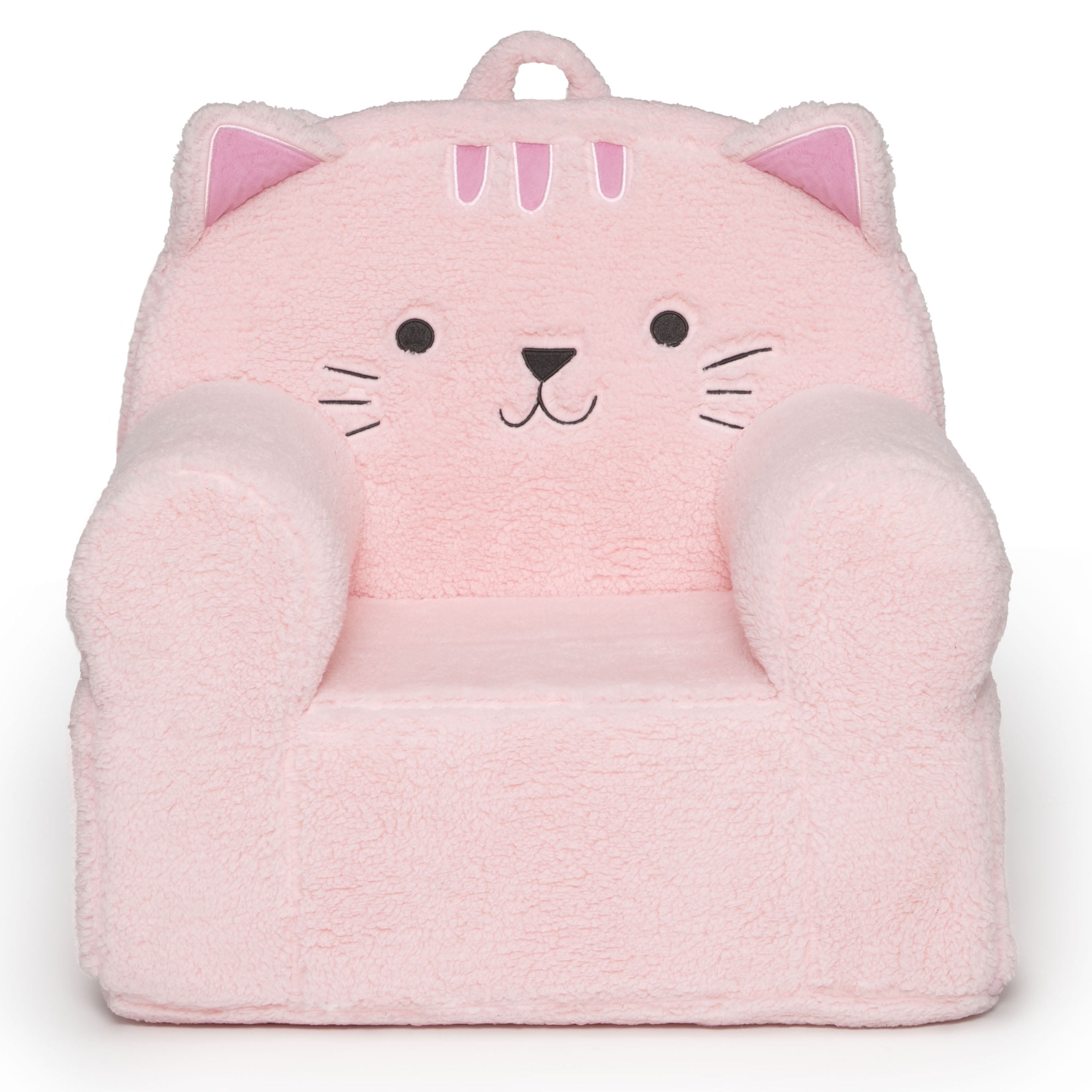 Delta Children Deluxe Cat Cozee Chair for Kids, Pink