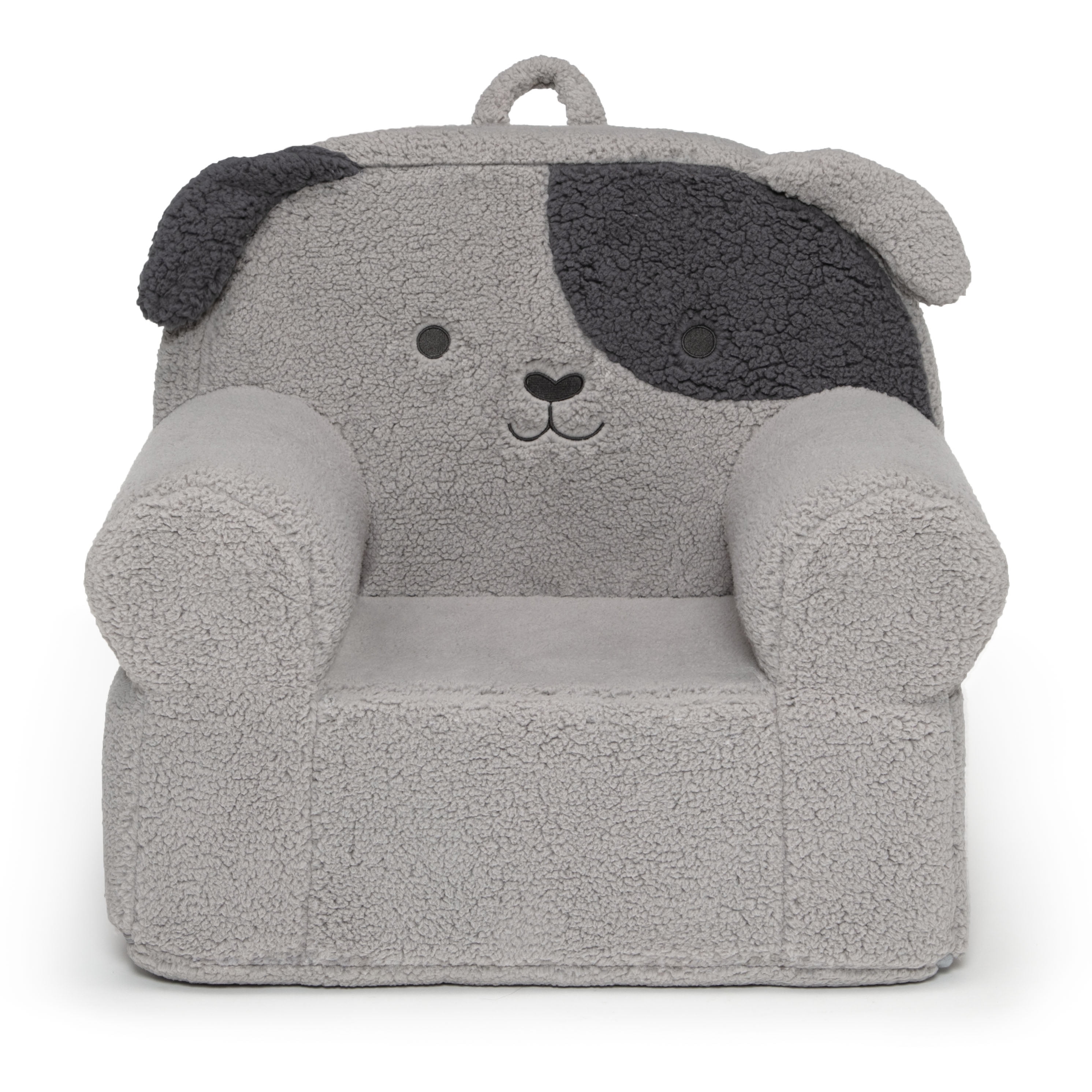 Delta Children Deluxe Dog Cozee Chair for Kids, Grey