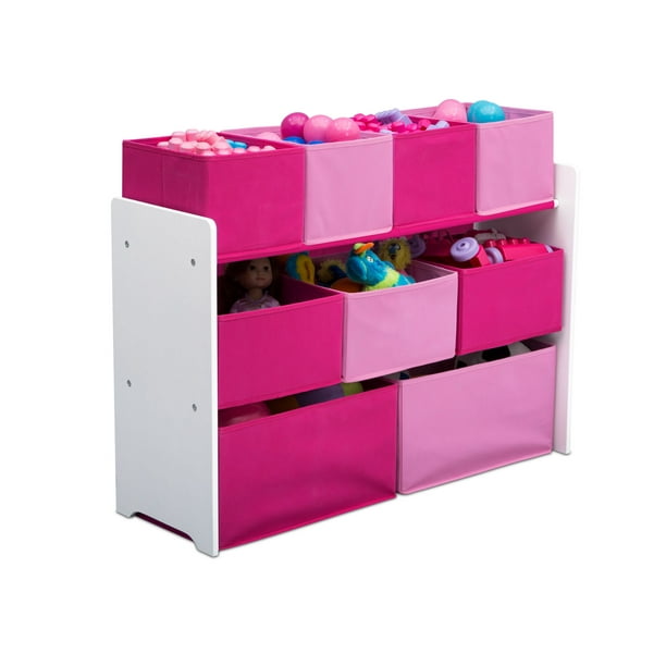 Delta Children Deluxe Multi-Bin Toy Organizer with Storage Bins ...