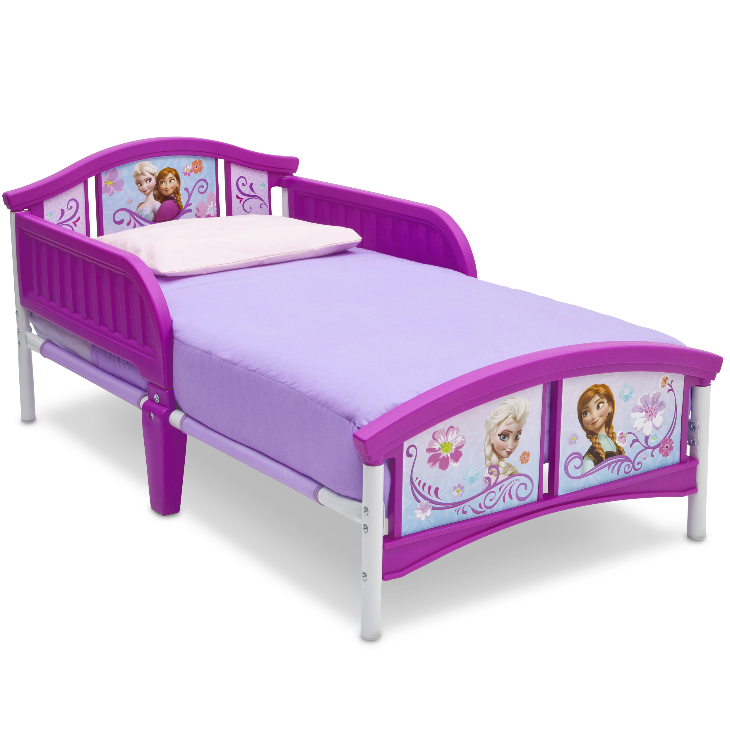 Delta Children Disney Frozen Plastic Toddler Bed, Purple - image 1 of 6