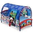 thumbnail image 1 of Delta Children Disney Mickey Mouse Plastic Toddler Canopy Bed, Blue, 1 of 7