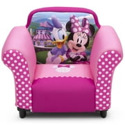 Delta Children Disney Minnie Mouse Kids Upholstered Chair with Sculpted Plastic Frame