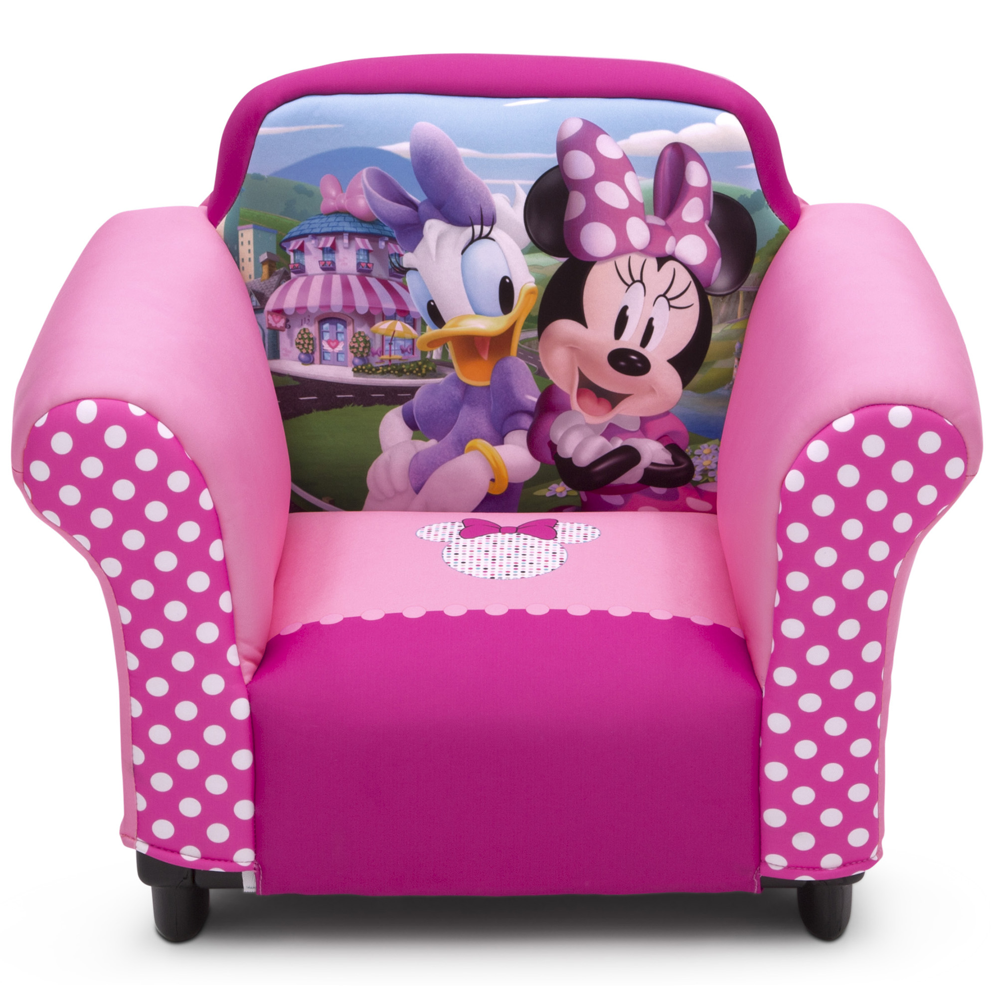 Delta Children Disney Minnie Mouse Kids Upholstered Chair with Sculpted Plastic Frame - image 1 of 6