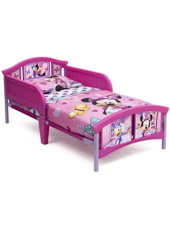 Delta Children Disney Minnie Mouse Plastic Toddler Bed, Pink