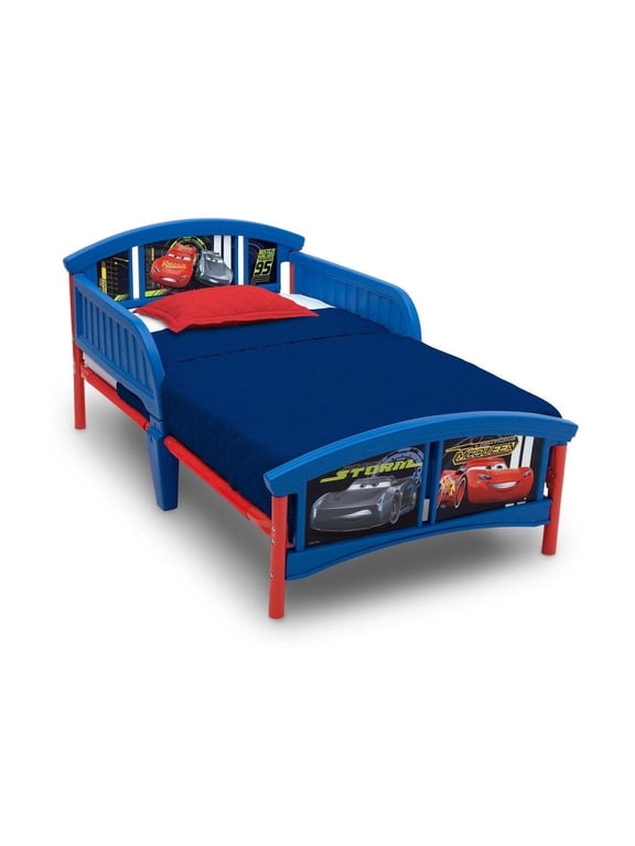 Delta Children Disney/Pixar Cars Plastic Toddler Bed, Blue