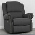 thumbnail interactive-video image 1 of Delta Children Drake Nursery Glider Swivel Recliner, Charcoal, 1 of 12