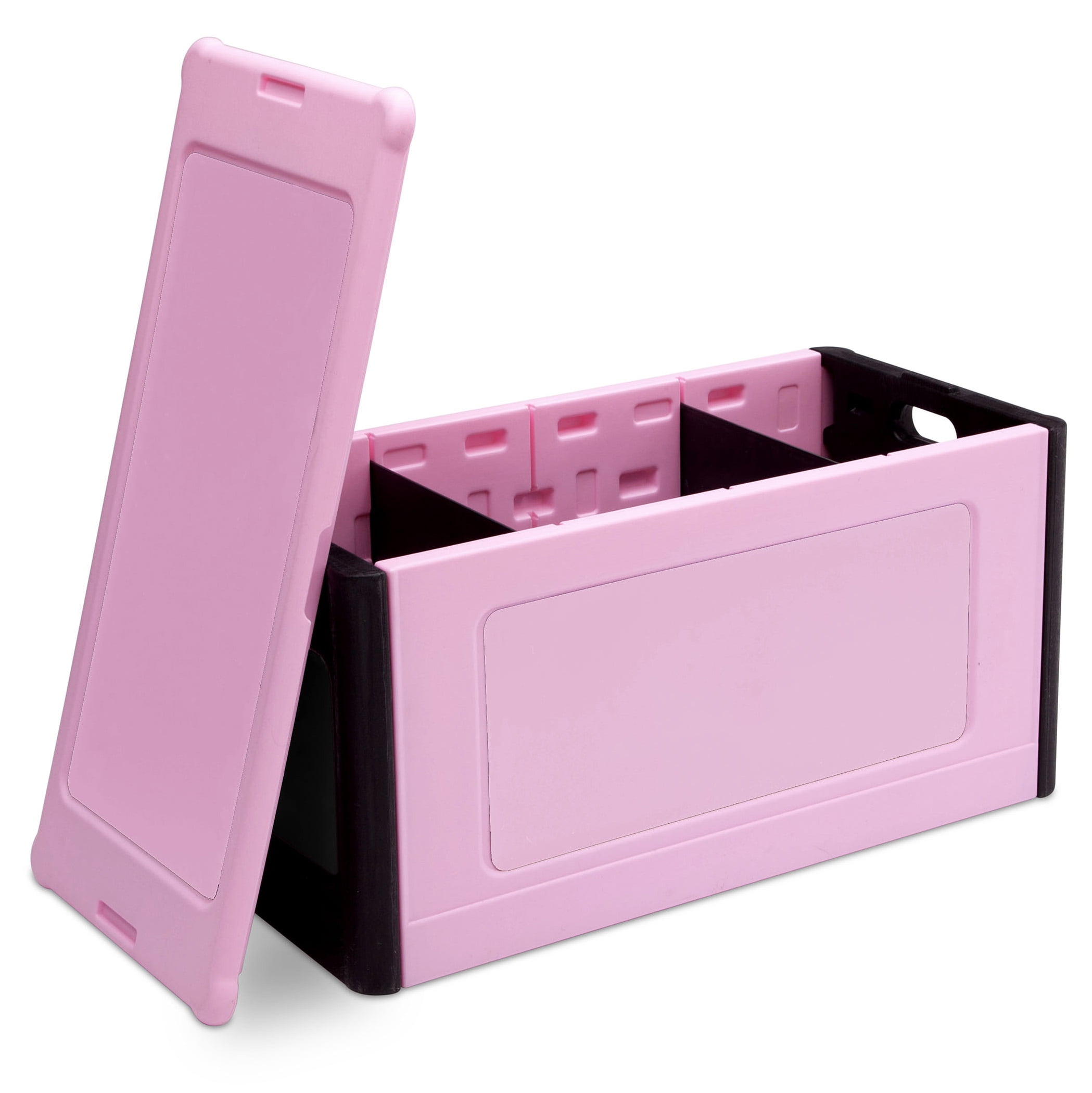 Delta Children Durable Plastic Store and Organize Toy Box, Pink