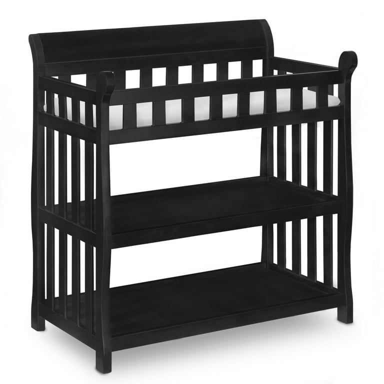 Delta Children Eclipse Changing Table with Pad, Black
