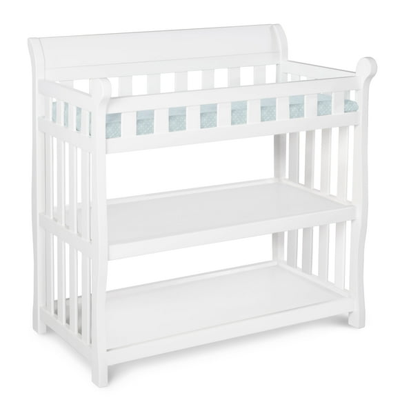 Delta Children Eclipse Changing Table with Pad, White