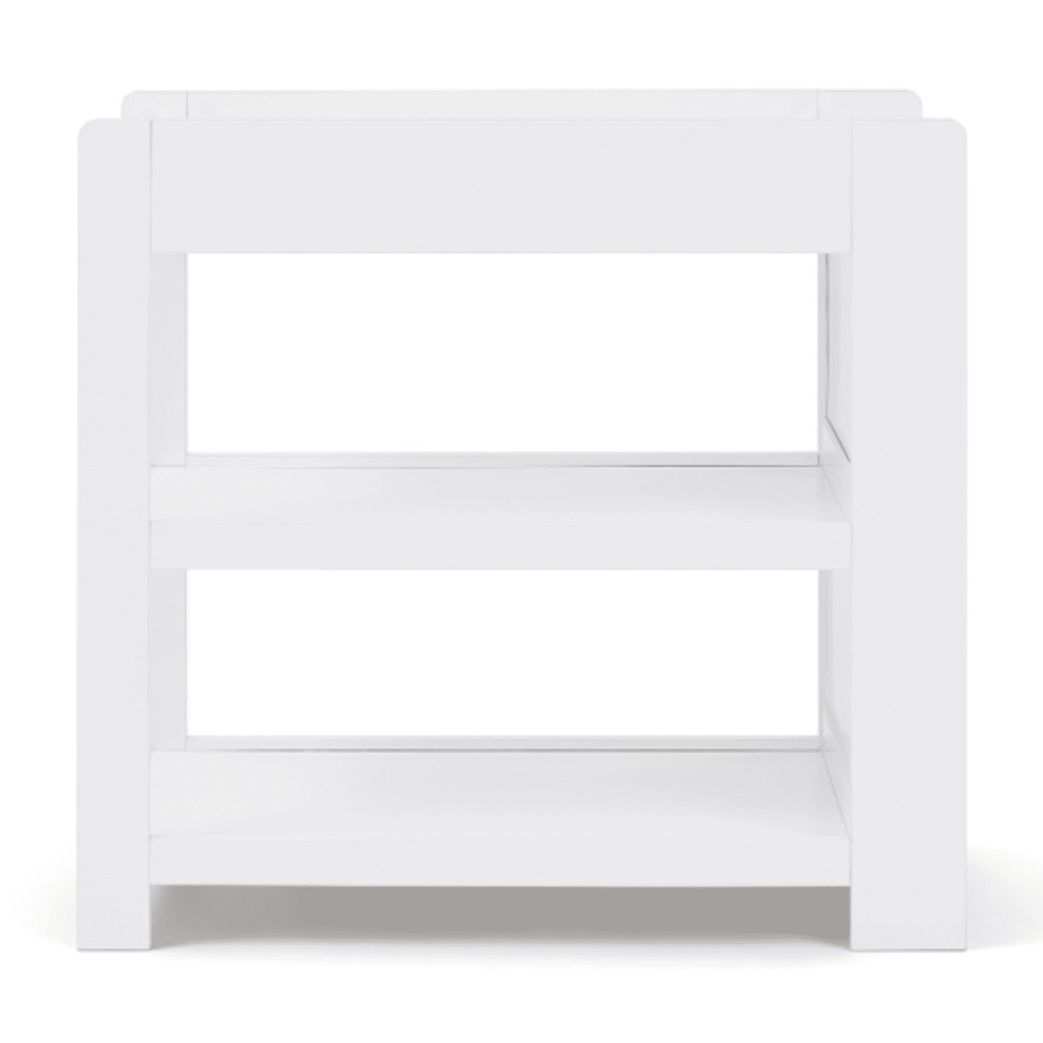 Delta Children Emmie Changing Table with Bookcase Storage, Bianca White