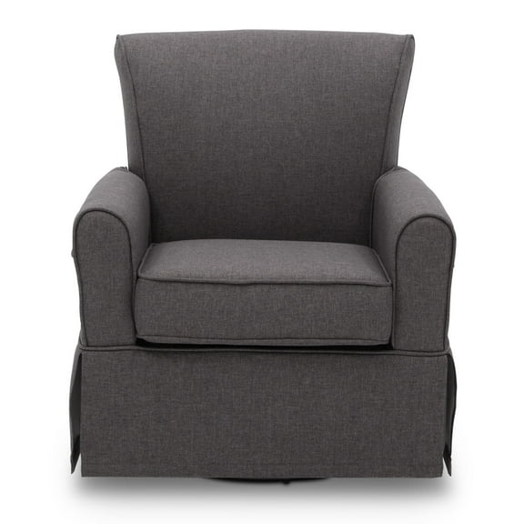 Delta Children Epic Nursery Glider Swivel Rocker Chair, Charcoal