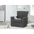 thumbnail image 1 of Delta Children Epic Nursery Glider Swivel Rocker Chair, Charcoal, 1 of 10