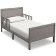 thumbnail image 1 of Delta Children Epic Wood Toddler Bed with Attached Guardrails, Grey, 1 of 5