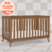 Delta Children Essex 4-in-1 Convertible Crib - Greenguard Gold Certified - Converts from Baby Crib to Toddler Bed, Daybed and Sofa Bed, Fits Standard Full-Size Crib Mattress, Chestnut