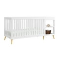 thumbnail image 1 of Delta Children Essex 4-in-1 Convertible Crib and Changer, Bianca White w/Natural, 1 of 11