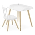 thumbnail image 1 of Delta Children Essex Desk & Chair Set, Green Guard Gold Certified, Greenguard Gold Certified, Bianca White/Natural, 1 of 16