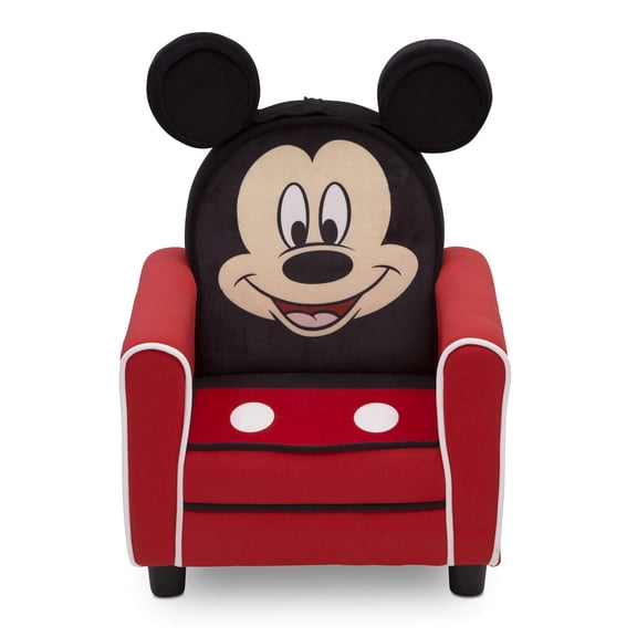 Delta Children Figural Upholstered STF9Kids Chair, Wood ,Disney Mickey Mouse