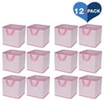 thumbnail image 1 of Delta Children Foldable Storage Cubes/Bins - 12 Pack, Barely Pink, 1 of 5