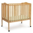 thumbnail image 1 of Delta Children Folding Portable Baby Mini Crib with 1.5-inch Mattress, Natural, 1 of 8