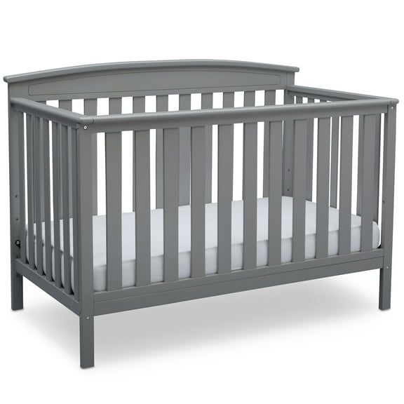 Delta Children Gateway 4-in-1 Convertible Baby Crib, Grey