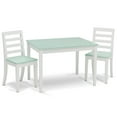 thumbnail image 1 of Delta Children Gateway Table & 2 Chairs Set, Greenguard Gold Certified, White/ Aqua, 1 of 9