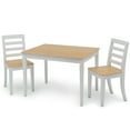 thumbnail image 1 of Delta Children Gateway Table & 2 Chairs Set, Greenguard Gold Certified, White/Natural, 1 of 10