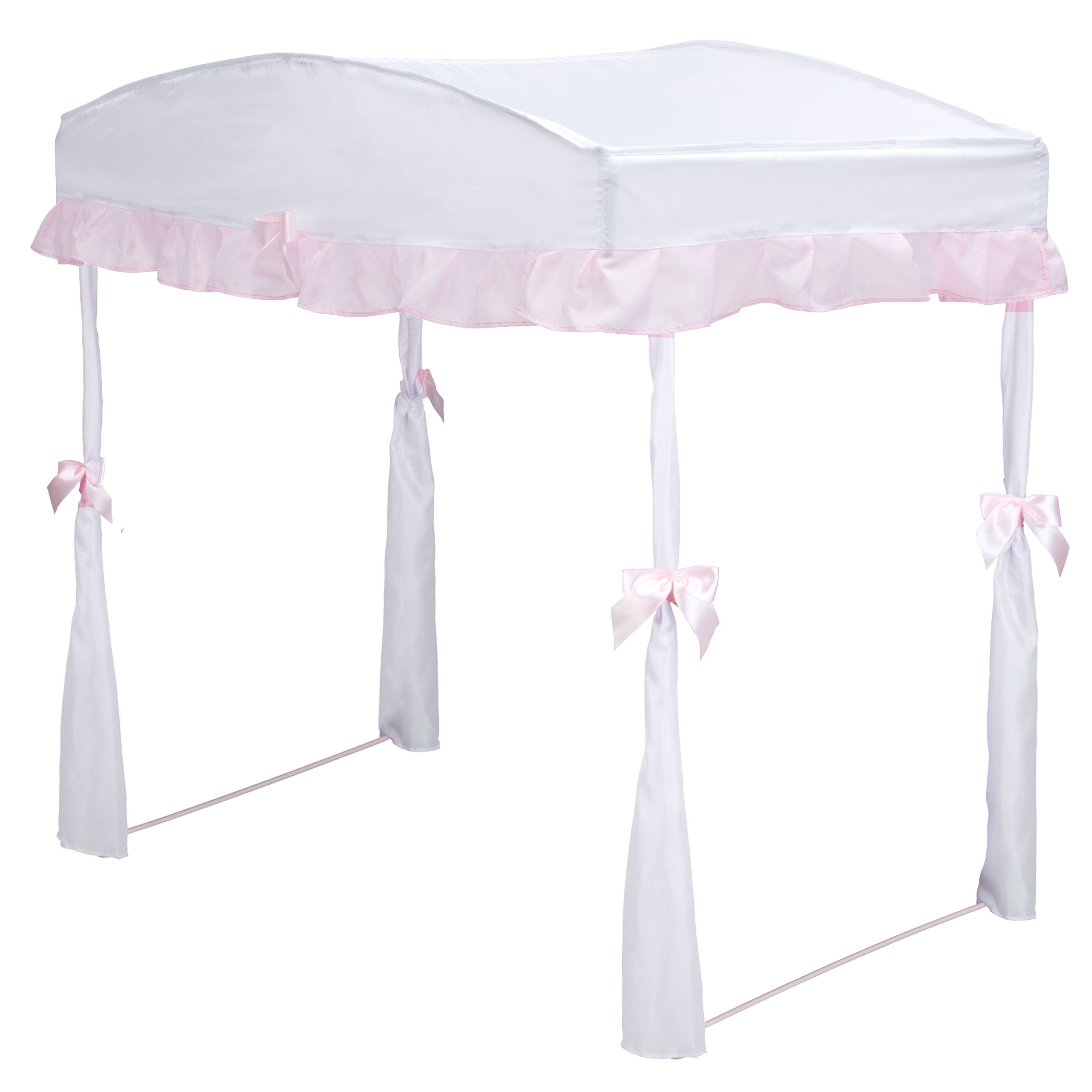 Delta Children Girls Canopy for Toddler Bed, White (Only CanopyWithout