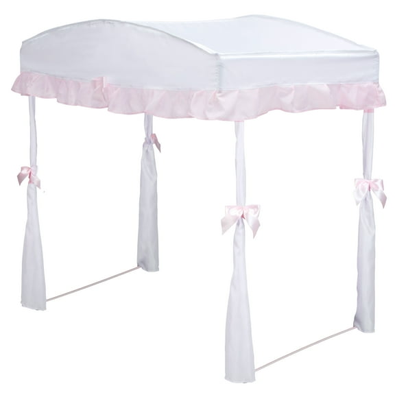 Delta Children Girls Canopy for Toddler Bed, White