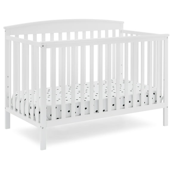Delta Children Hanover 6-in-1 Convertible Baby Crib, Bianca White