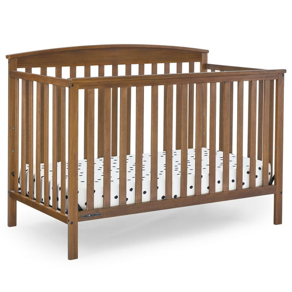 Delta Children Hanover 6-in-1 Convertible Baby Crib, Chestnut