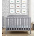 thumbnail interactive-video image 1 of Delta Children Hanover 6-in-1 Convertible Baby Crib, Grey, 1 of 16