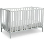 Delta Children Heartland 4-in-1 Convertible Crib, Greenguard Gold Certified, Bianca White