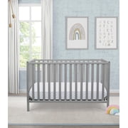 Delta Children Heartland 4-in-1 Convertible Crib, Greenguard Gold Certified, Gray