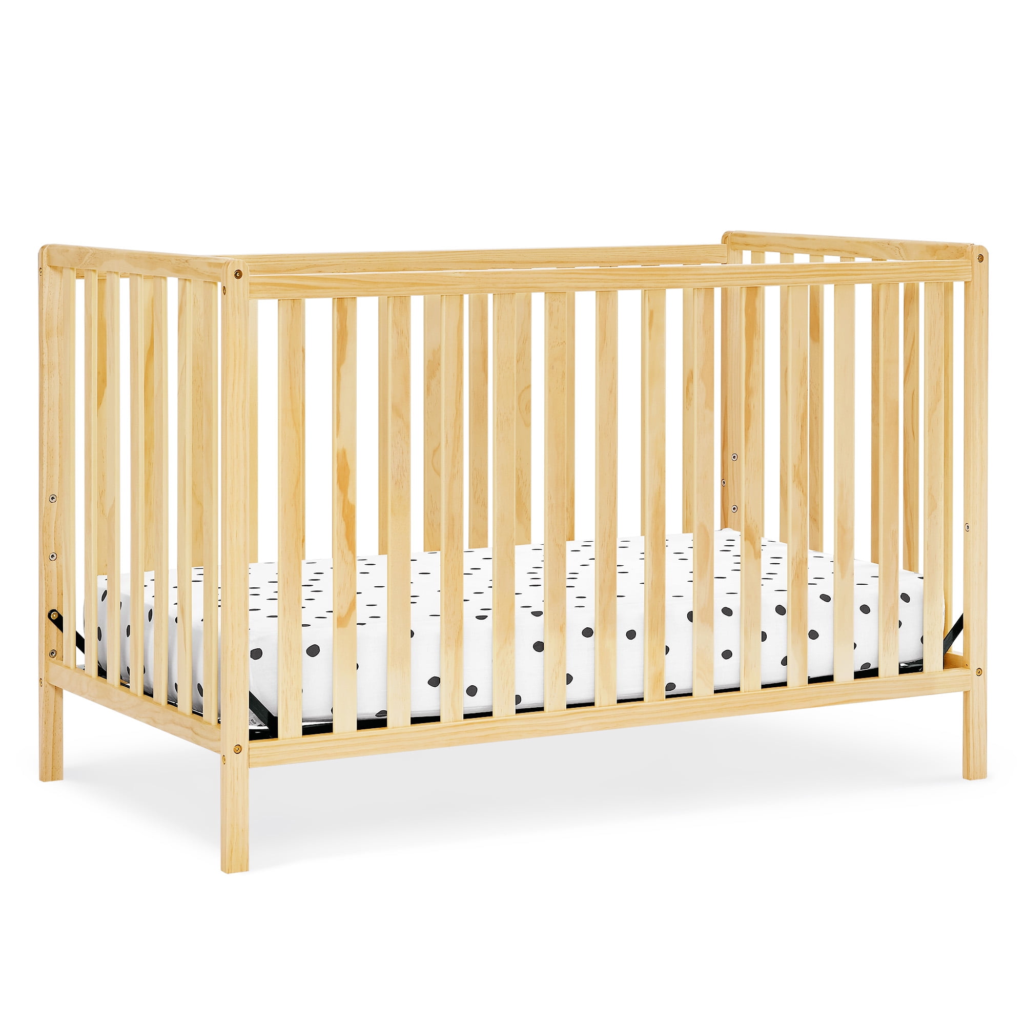 Natural Pine 4-in-1 Convertible Crib with Adjustable Mattress Height