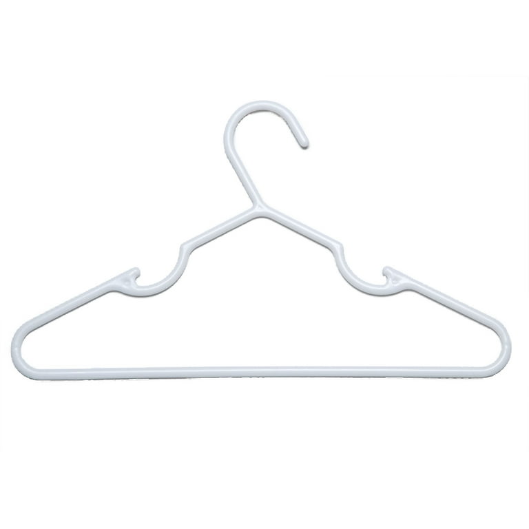 HOUSE DAY Black Plastic Hangers 50 Packs For Kids, Plastic Clothes