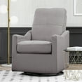 thumbnail image 1 of Delta Children Kenwood Slim Nursery Glider Swivel Rocker Chair, French Grey, 1 of 15